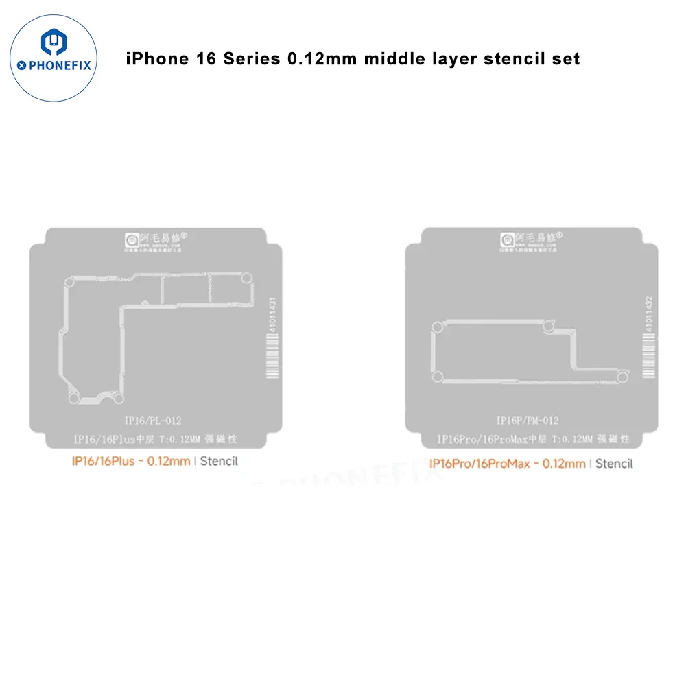 AMAOE iPhone 12-17 Pro Max Middle Layer Steel Mesh Positioning Mold - Image 10