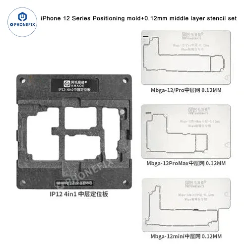 AMAOE iPhone 12-17 Pro Max Middle Layer Steel Mesh Positioning Mold - Image 4