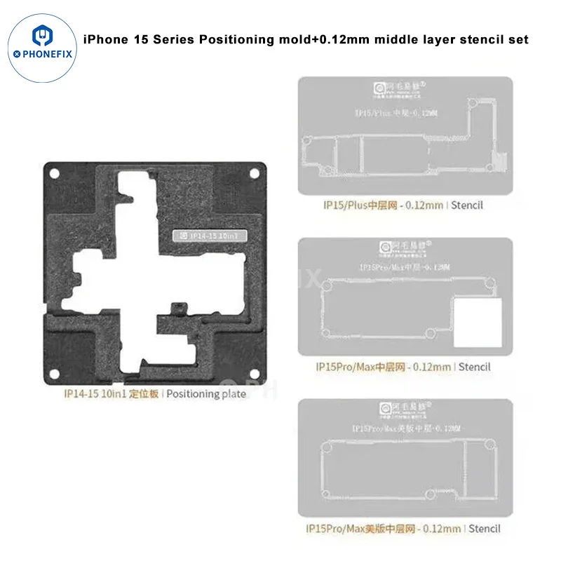 AMAOE iPhone 12-17 Pro Max Middle Layer Steel Mesh Positioning Mold - Image 6