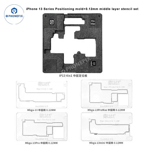 AMAOE iPhone 12-17 Pro Max Middle Layer Steel Mesh Positioning Mold - Image 7