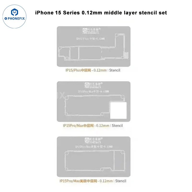 AMAOE iPhone 12-17 Pro Max Middle Layer Steel Mesh Positioning Mold - Image 9