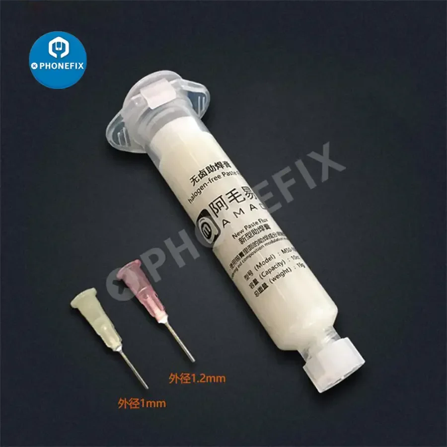 AMAOE M50 M159 M52 Solder Paste Flux Aluminum Alloy Syringe - Image 2