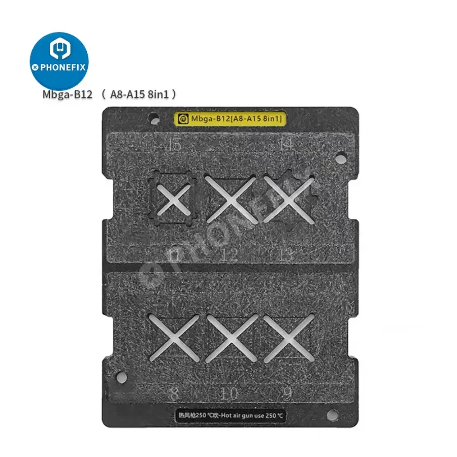 Amaoe Mbga-B12 A8-A18 Pro CPU Reballing Stencil Positioning Platform - Image 11