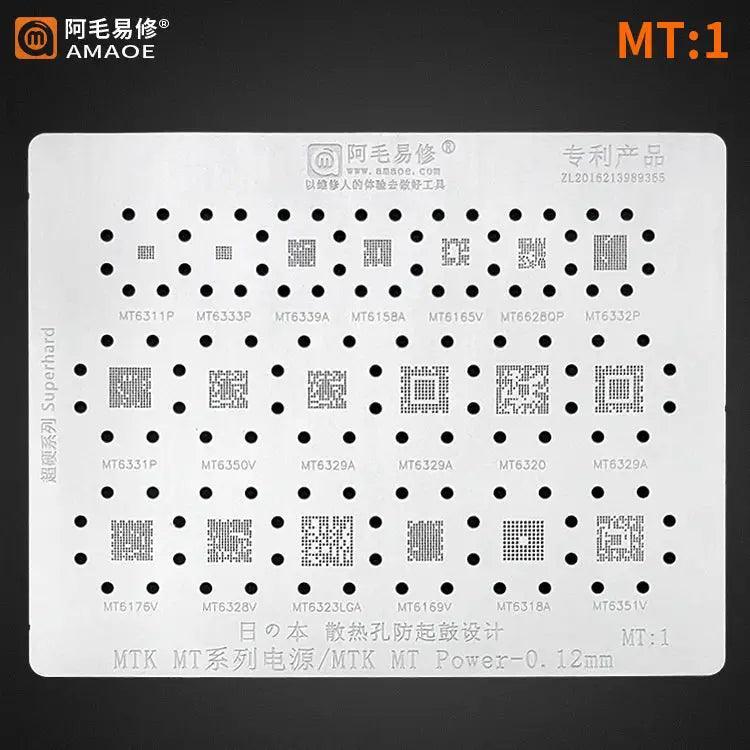 Amaoe BGA Reballing Stencil MP1/MAX1/MT1/PM1/PM2/PM3/MT1/MT2 - Image 3