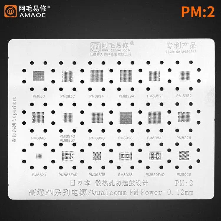 Amaoe PM1 PM2 PM3 BGA Stencil For Qualcom Power IC - Image 2