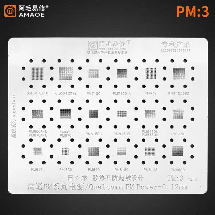 Amaoe PM1 PM2 PM3 BGA Stencil For Qualcom Power IC - Image 3