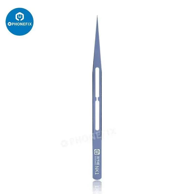 AMAOE Precision Antimagnetic Alloy Curved/Straight Head Tweezers - Image 4