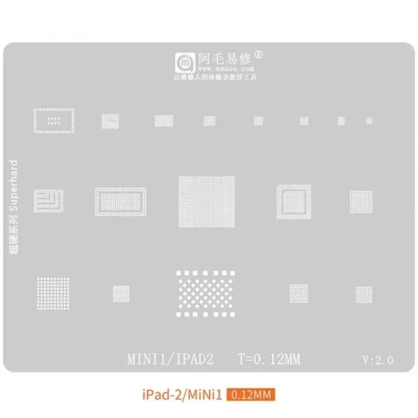 Amaoe Reballing Stencil For iPad Series CPU Nand Chips Soldering - Image 11