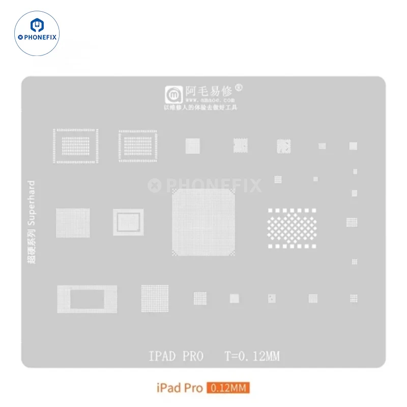 Amaoe Reballing Stencil For iPad Series CPU Nand Chips Soldering - Image 14