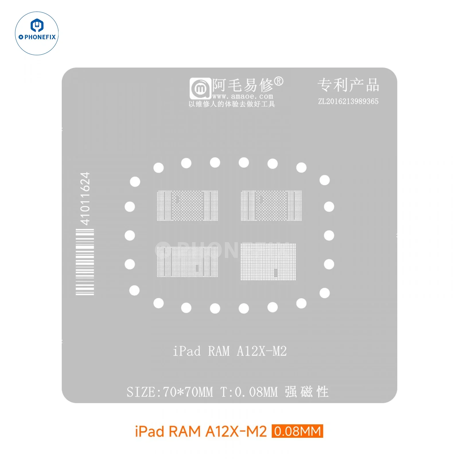 Amaoe Reballing Stencil For iPad Series CPU Nand Chips Soldering - Image 16