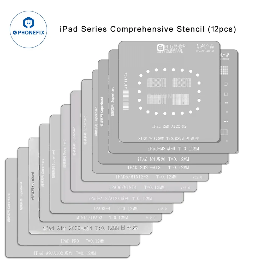 Amaoe Reballing Stencil For iPad Series CPU Nand Chips Soldering - Image 3