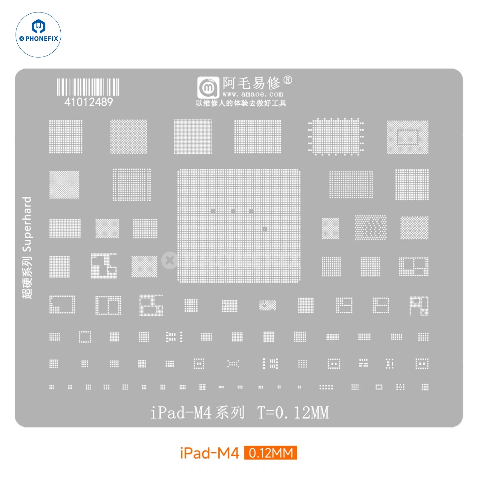 Amaoe Reballing Stencil For iPad Series CPU Nand Chips Soldering - Image 5