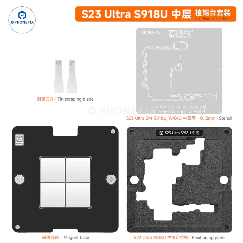 AMAOE Samsung Middle Layer Tin Planting Platform With BGA Stencil - Image 11