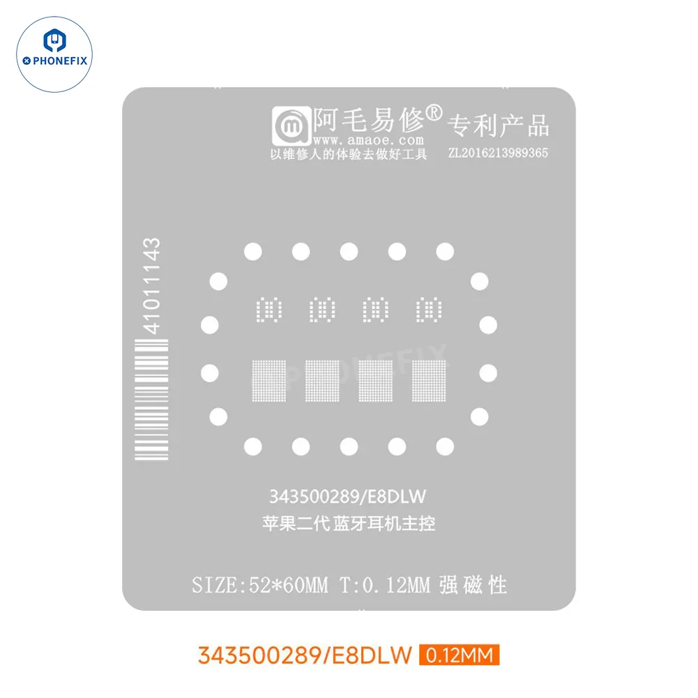 Amaoe Tin Planting Platform 0.12MM Stencil For AirPod Pro1 2 3 - Image 10