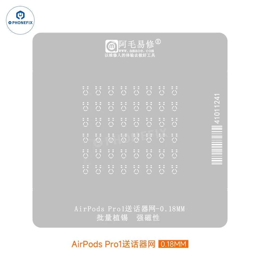 Amaoe Tin Planting Platform 0.12MM Stencil For AirPod Pro1 2 3 - Image 20