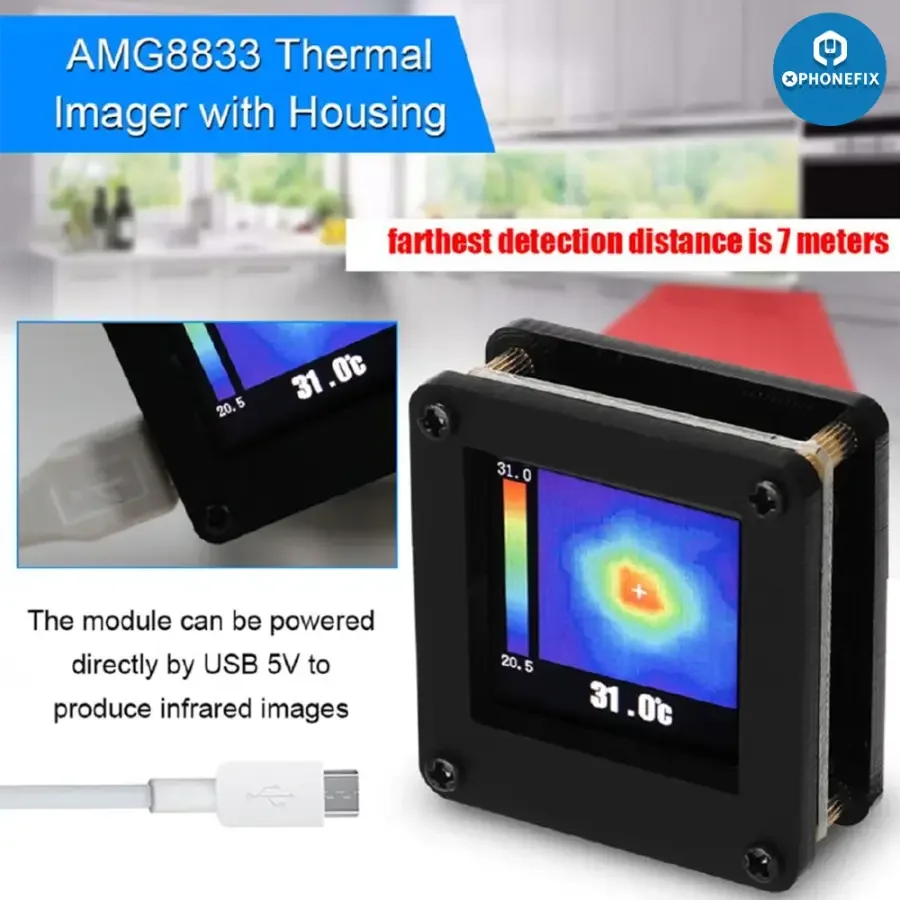 AMG8833 Infrared Thermal Imager Thermograph Camera Temperature Sensor - Image 6