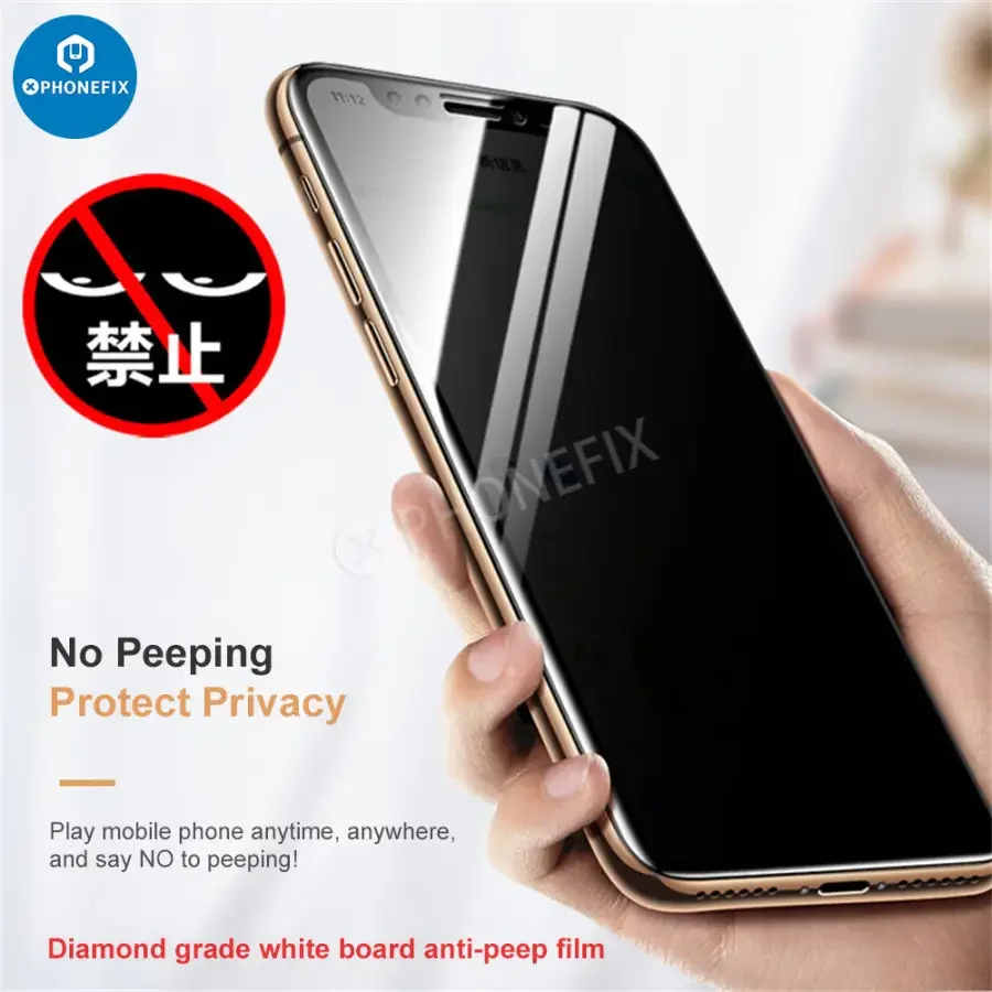 Anti Spy Privacy Tempered Glass Film for iPhone 12-17 Pro Max - Image 2