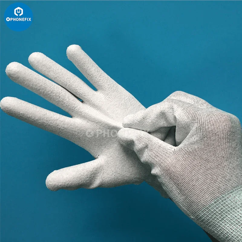 Anti Static Gloves PU Coated ESD Safe Electronic Working Gloves - Image 3