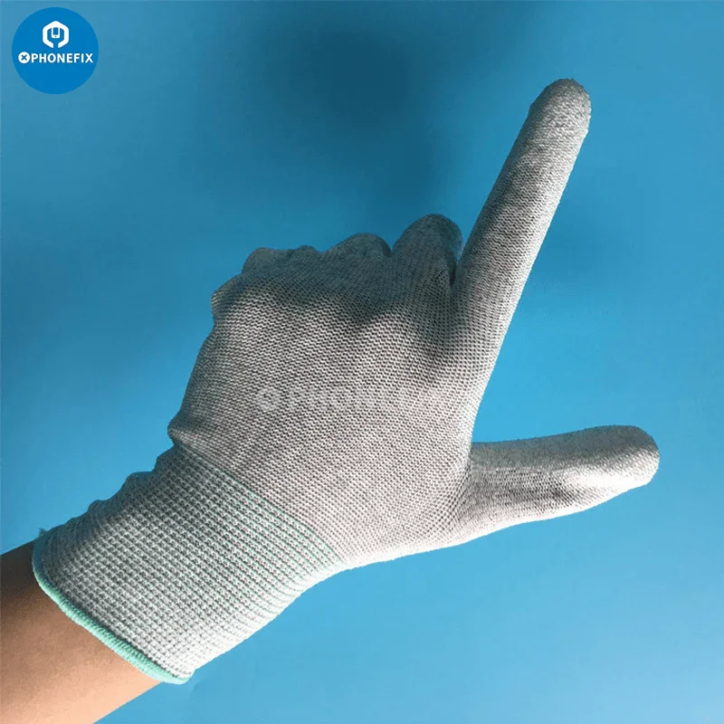 Anti Static Gloves PU Coated ESD Safe Electronic Working Gloves - Image 4