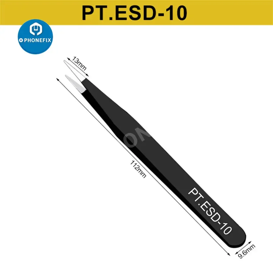 Anti-static Stainless Steel Curved Straight Tweezers For Phone Repair Tool - Image 11