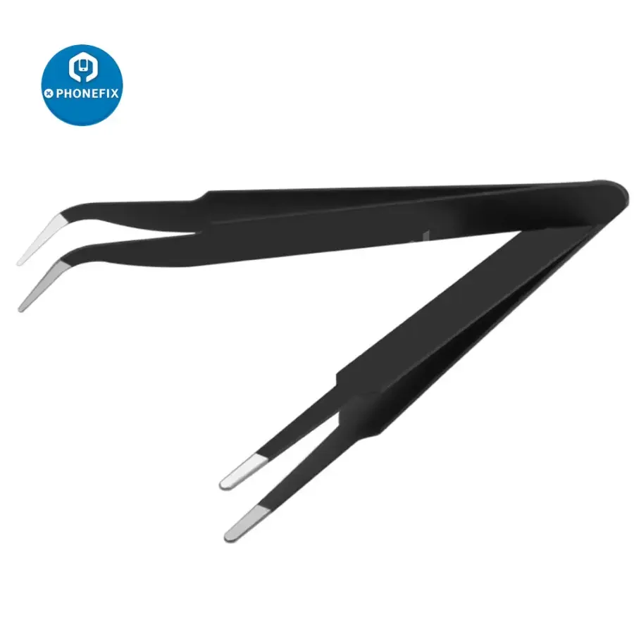 Anti-static Stainless Steel Curved Straight Tweezers For Phone Repair Tool - Image 4