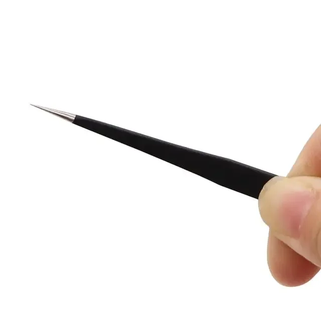 Anti-static Stainless Steel Tweezers Phone Forceps IC Removal Tool - Image 2