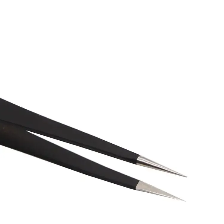 Anti-static Stainless Steel Tweezers Phone Forceps IC Removal Tool - Image 5