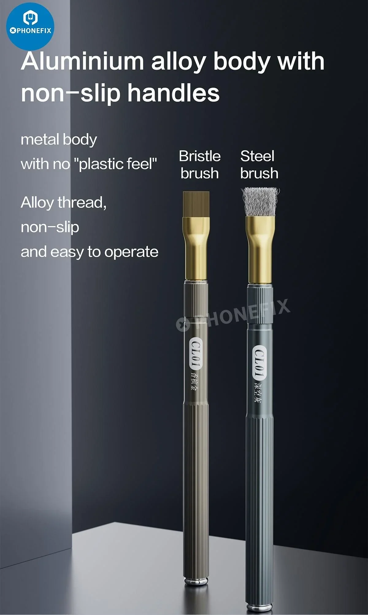 Anti-Static Steel Brush for Phone Motherboard Glue Residue Cleaning Tool - Image 13