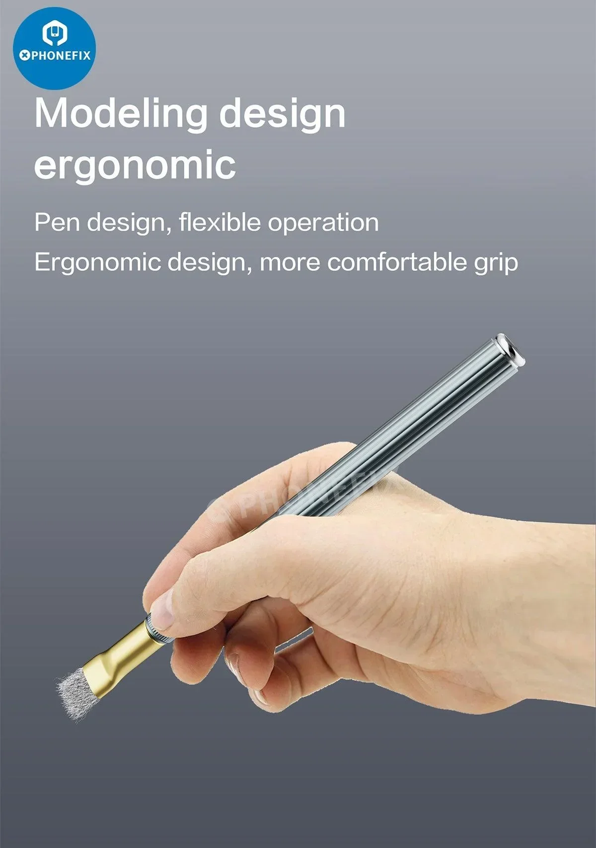 Anti-Static Steel Brush for Phone Motherboard Glue Residue Cleaning Tool - Image 14