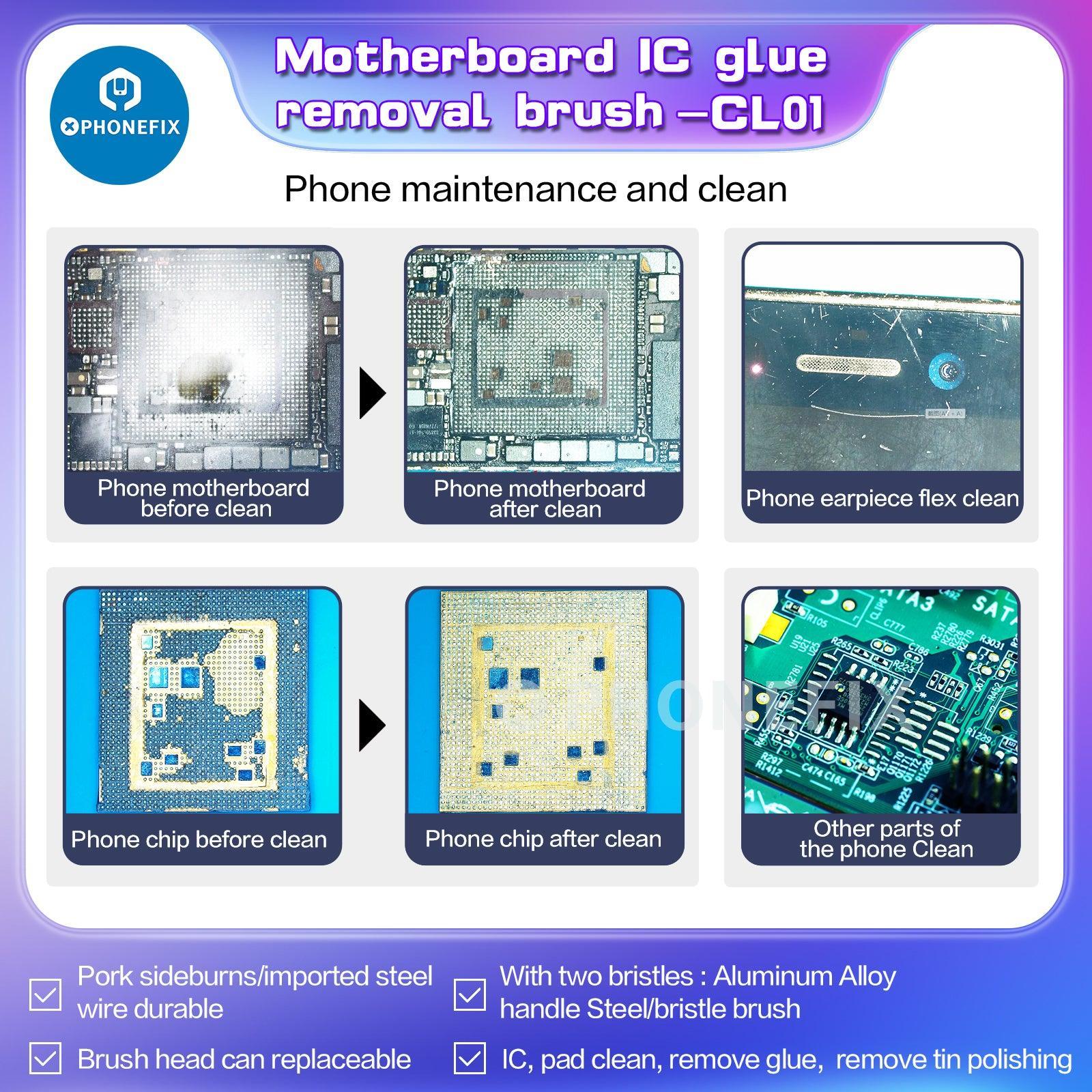 Anti-Static Steel Brush for Phone Motherboard Glue Residue Cleaning Tool - Image 9