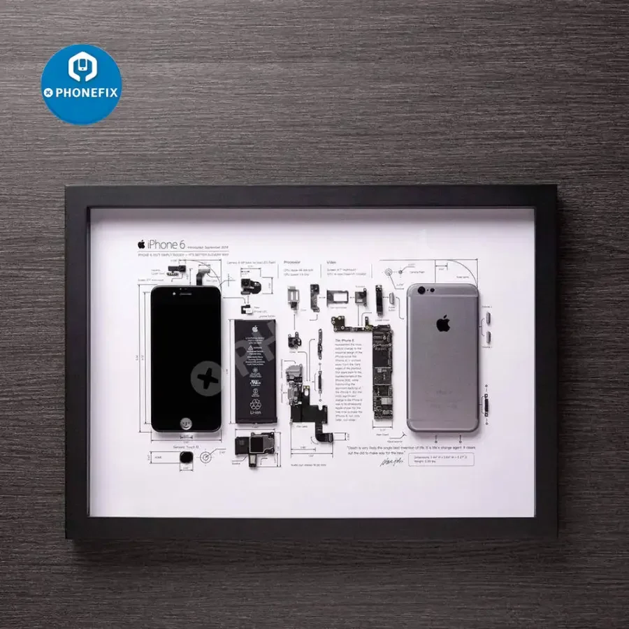 Apple 3D Disassemble Photo Frame For Old iphone Collections Framed - Image 12