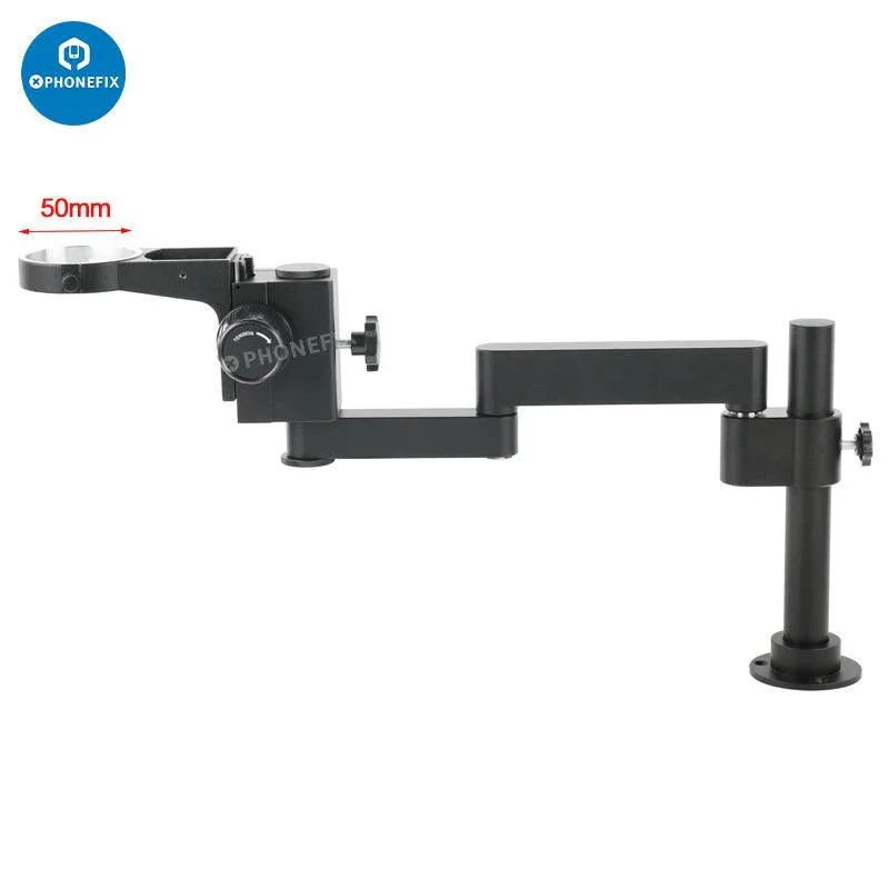 Articulating Arm Clamp Microscope Bracket 50/76mm Focusing Holder - Image 3