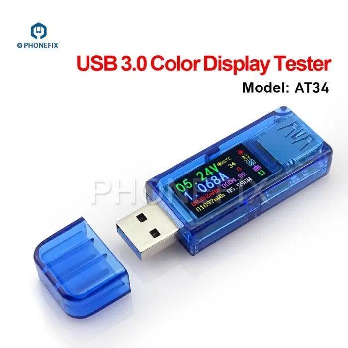 AT34 USB Charger Voltmeter Ammeter Tester Power Bank Detector - Image 4