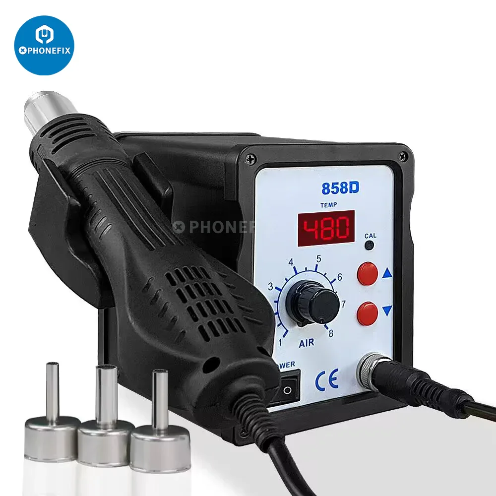700W ATTEN AT858D+ Hot Air Gun BGA Soldering Rework Station - Image 3