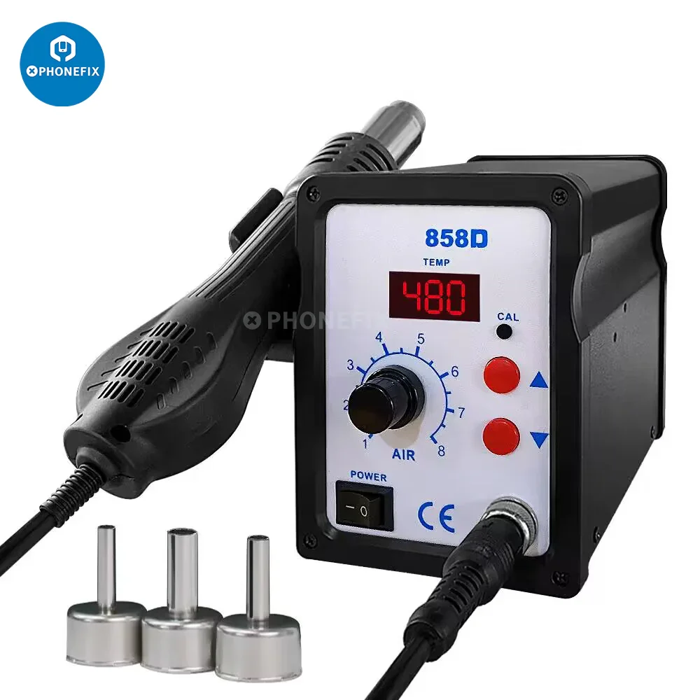 700W ATTEN AT858D+ Hot Air Gun BGA Soldering Rework Station - Image 4