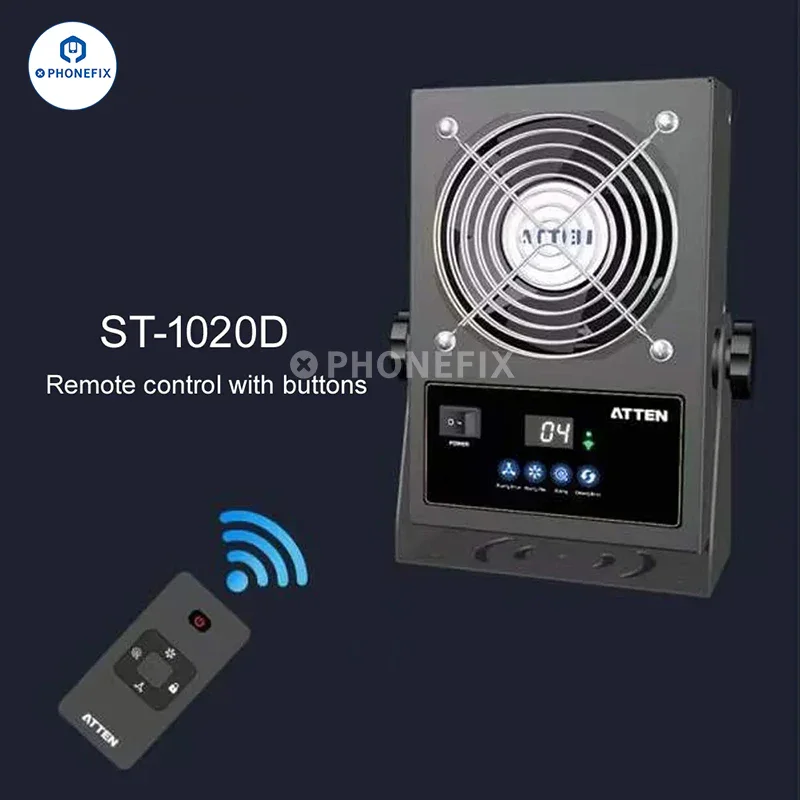 ATTEN ST-1015 ST-1020D Static Eliminator Ion Blower Air Fan - Image 4