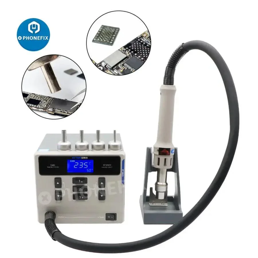ATTEN ST-862D Hot Air Gun 1000W BGA Rework Station Digital Display - Image 3