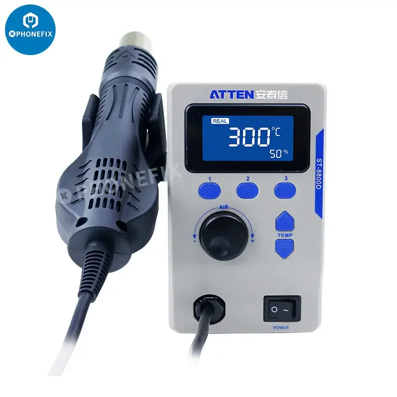 ATTEN ST-8800D 800W Hot Air Gun BGA Solder Rework Station - Image 3