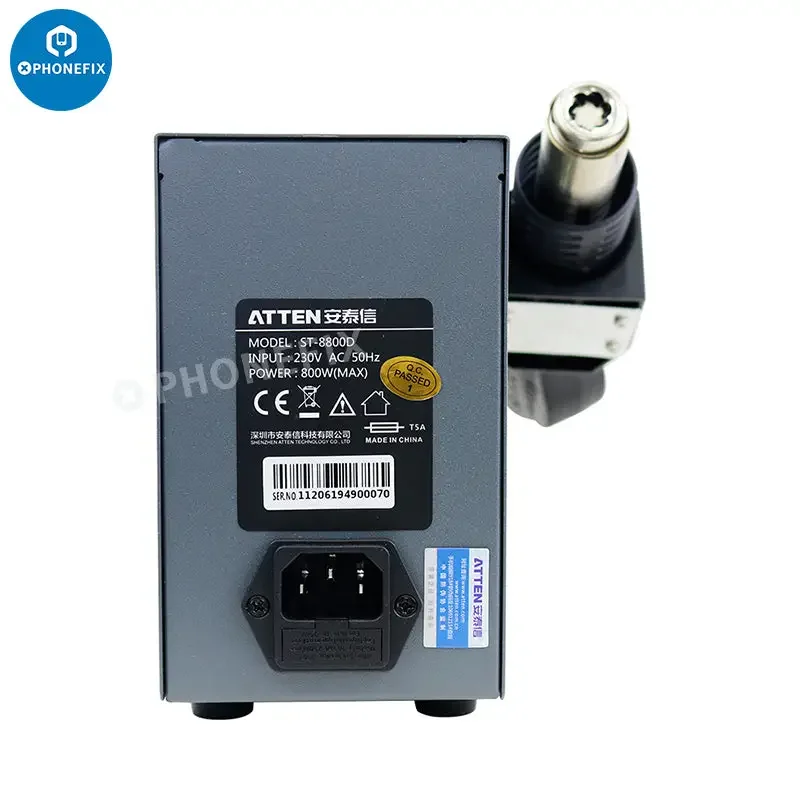 ATTEN ST-8800D 800W Hot Air Gun BGA Solder Rework Station - Image 5
