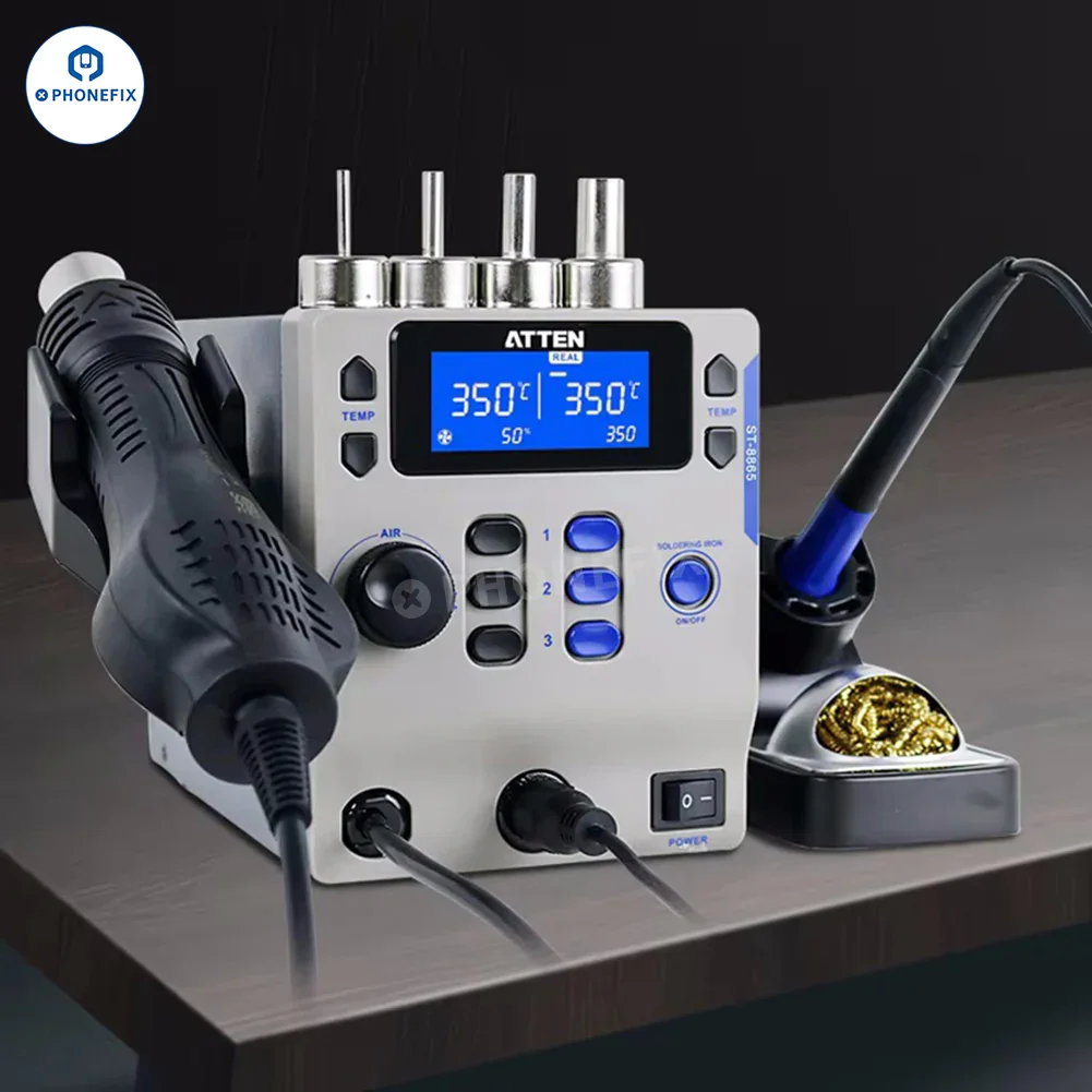 ATTEN ST-8865 Soldering Iron Hot Air Gun 2 In 1 BGA Rework Station - Image 6
