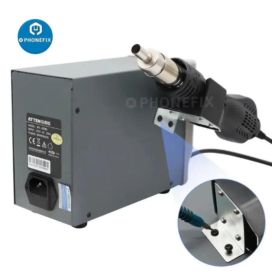 ATTEN WX-2008D Intelligent Hot Air Gun Beginner Soldering Station - Image 4