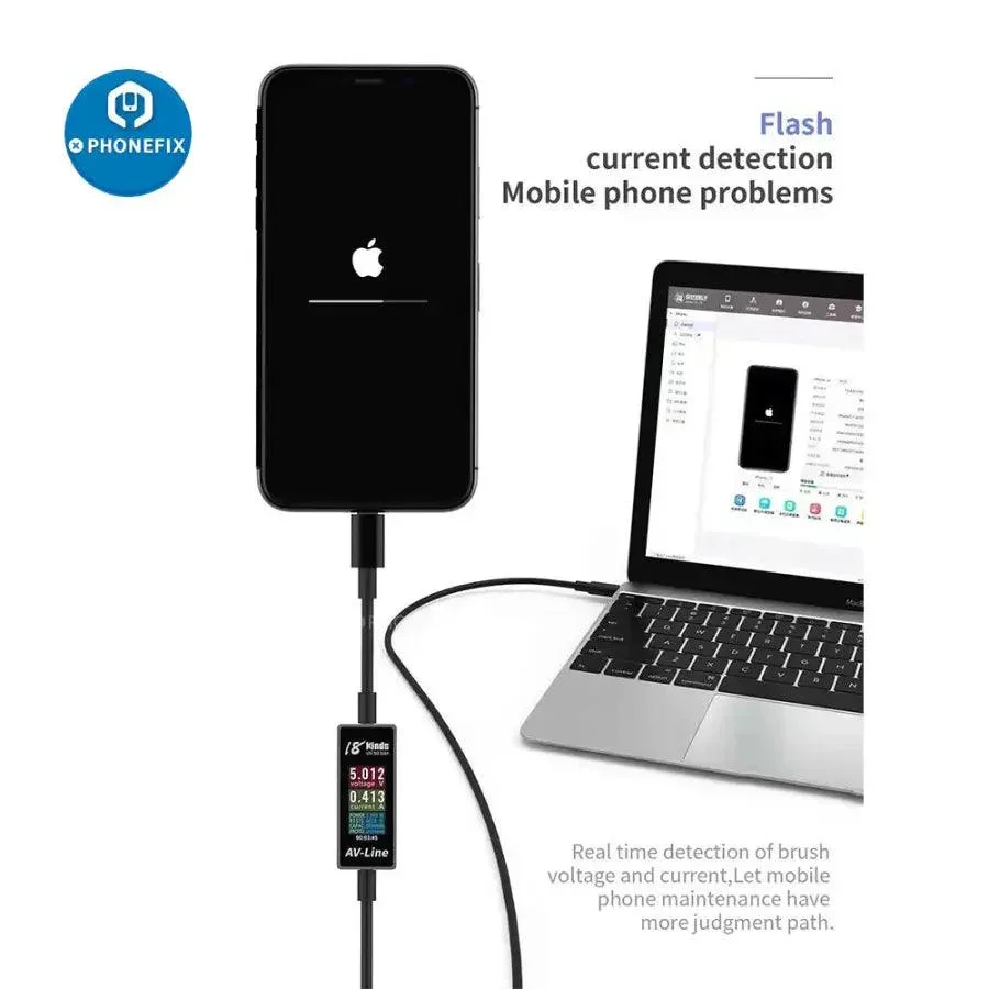 AV-Line Intelligent Charging Detection Line USB Charging Cable for iPhone/Android - Image 3