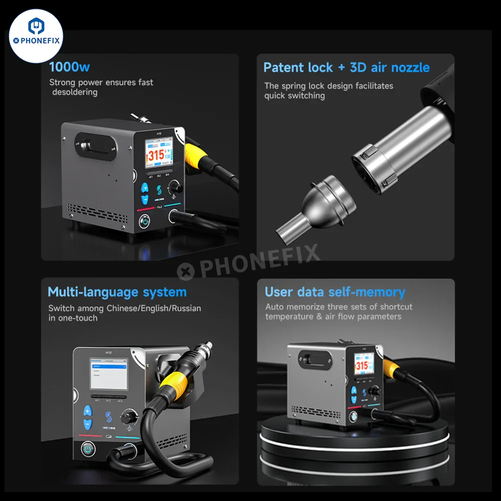 AWESHINE H08 H10 Hot Air Rework Station for Mobile Phone Repair - Image 2