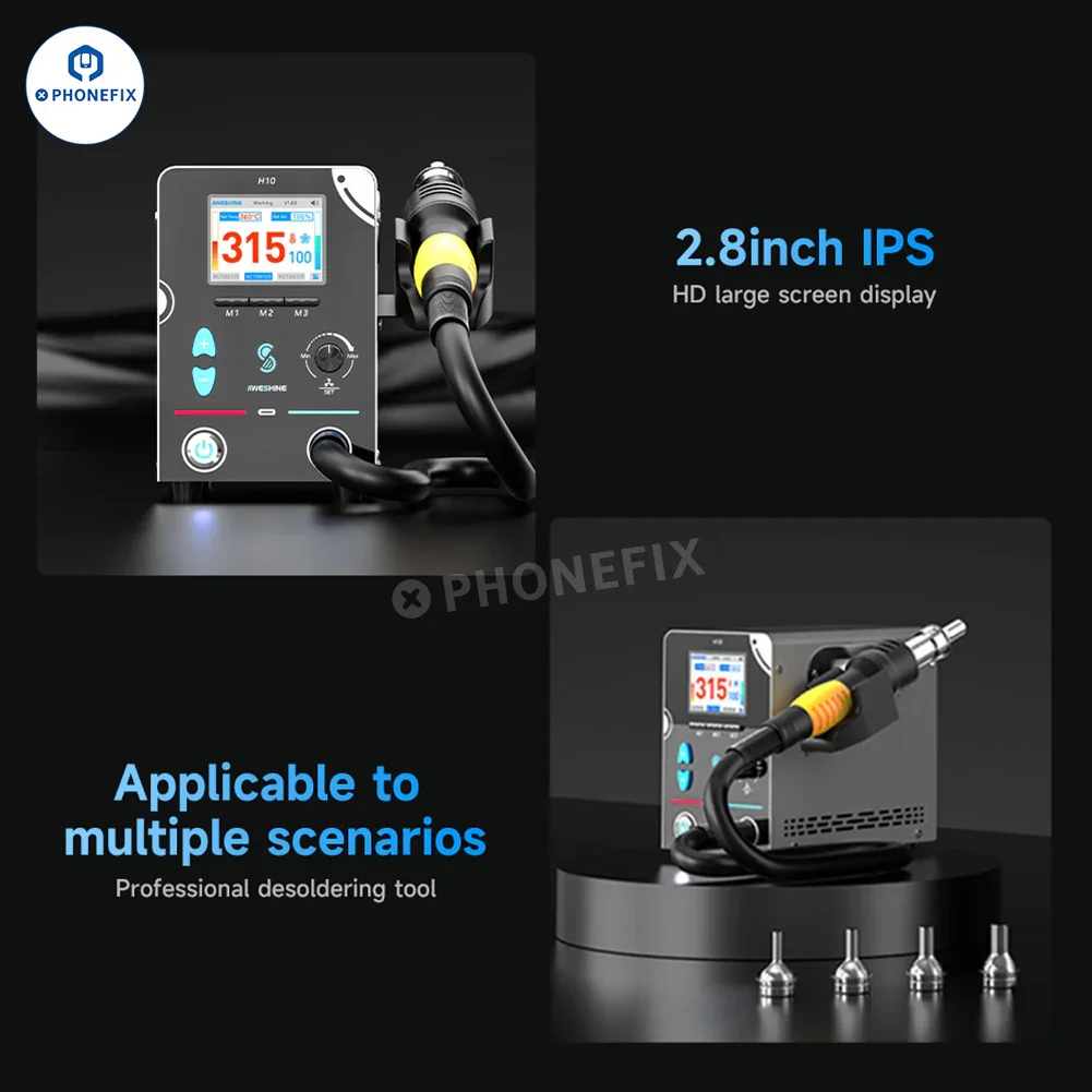 AWESHINE H08 H10 Hot Air Rework Station for Mobile Phone Repair - Image 3