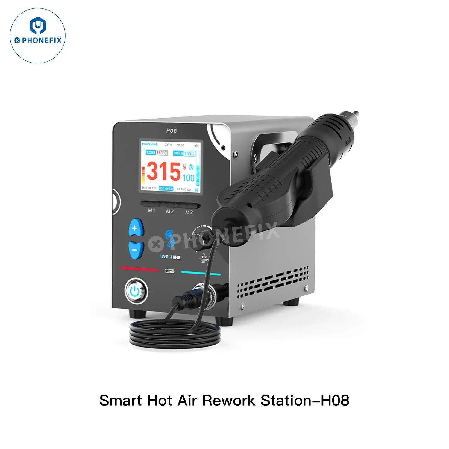 AWESHINE H08 H10 Hot Air Rework Station for Mobile Phone Repair - Image 8