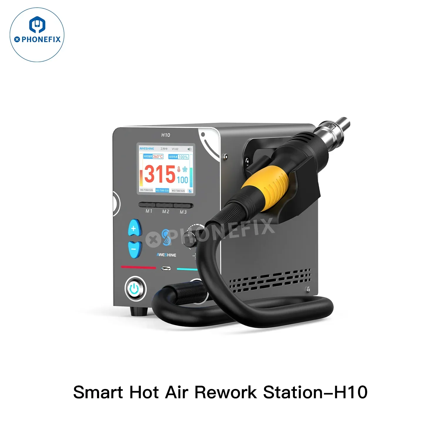 AWESHINE H08 H10 Hot Air Rework Station for Mobile Phone Repair - Image 9
