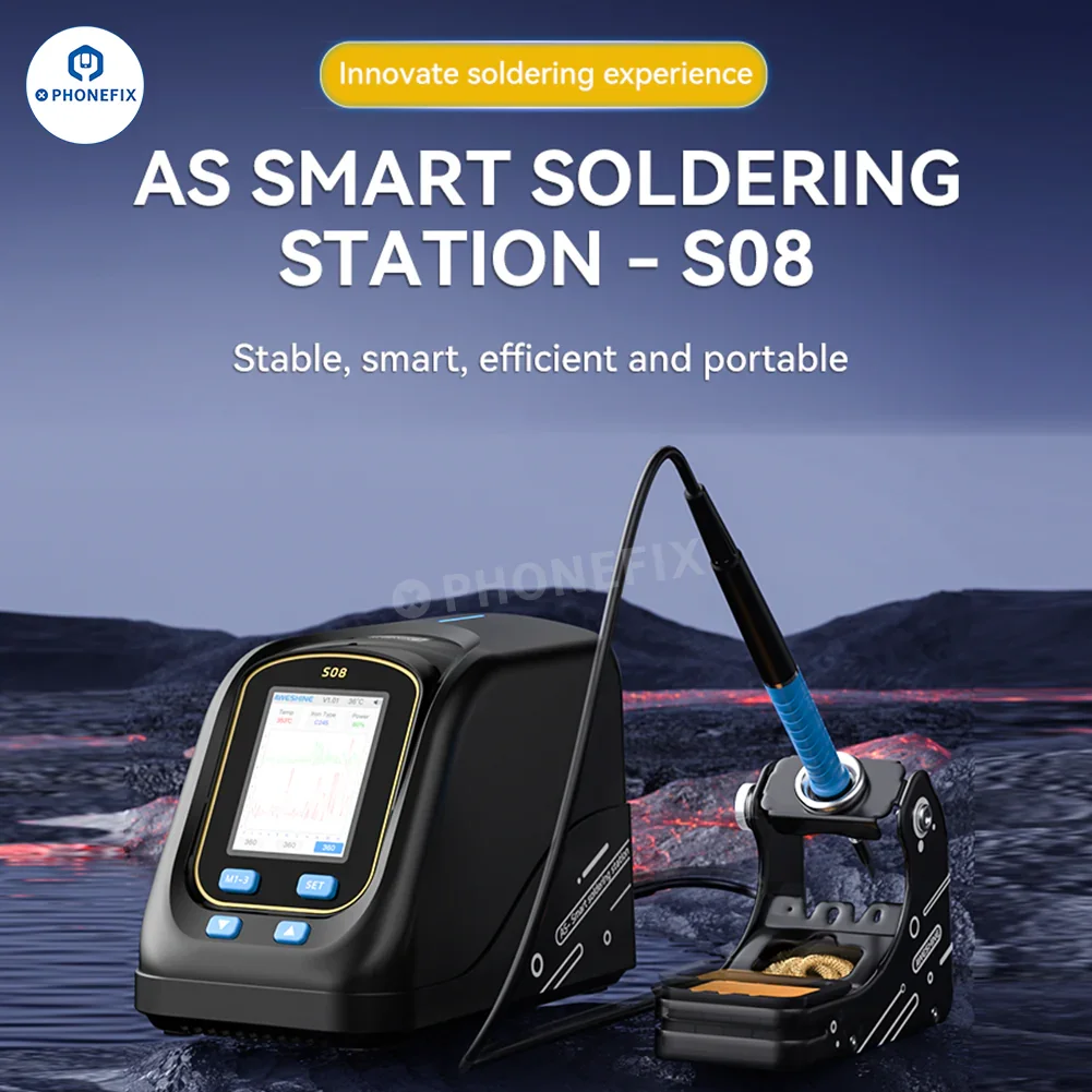 AWESHINE S08 Portable Smart Soldering Station with T210 Handle - Image 2