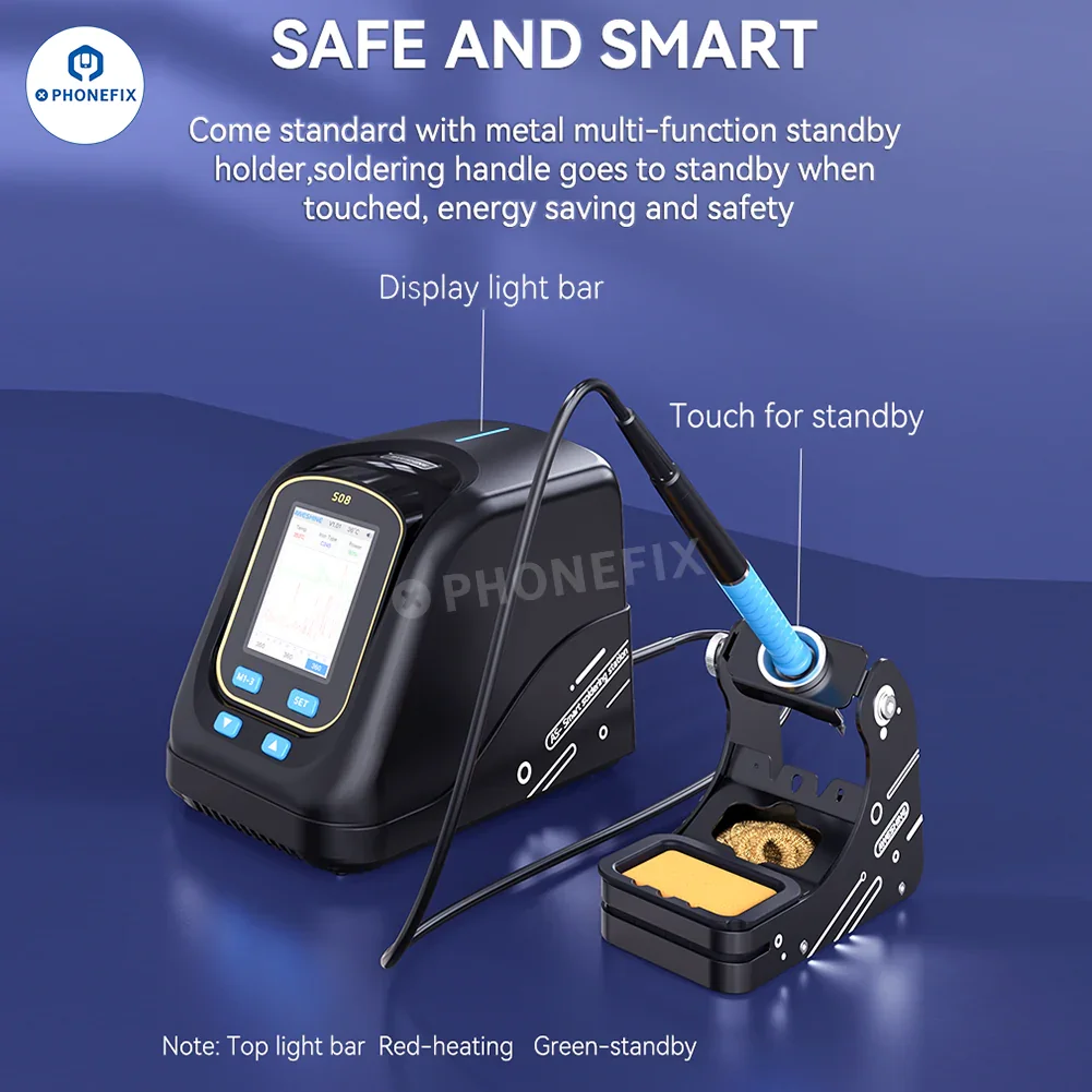 AWESHINE S08 Portable Smart Soldering Station with T210 Handle - Image 3