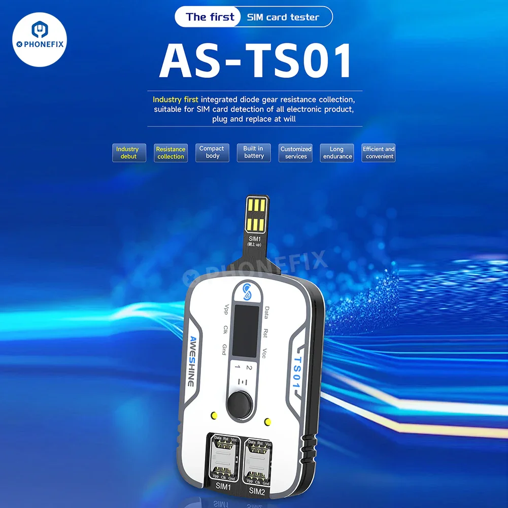 Aweshine TS-01 SIM Card Tester for iPhone iPad Android All Electronics - Image 2
