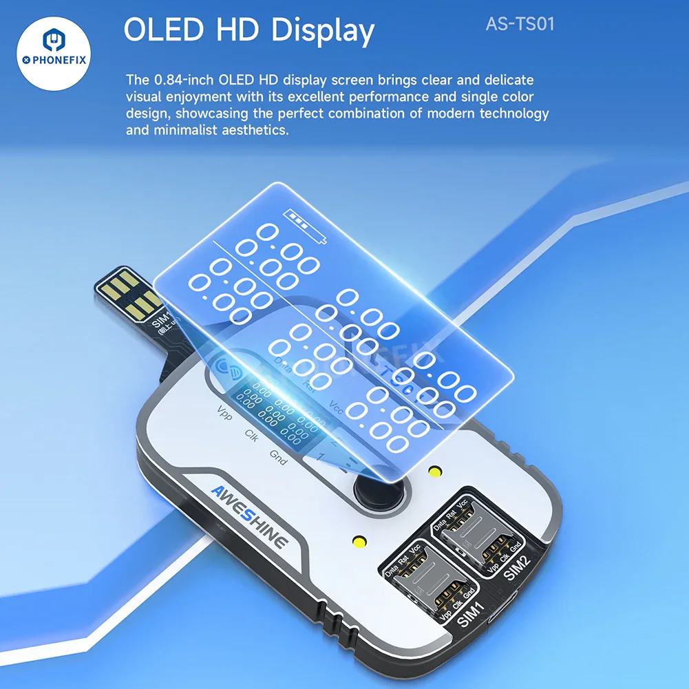 Aweshine TS-01 SIM Card Tester for iPhone iPad Android All Electronics - Image 4